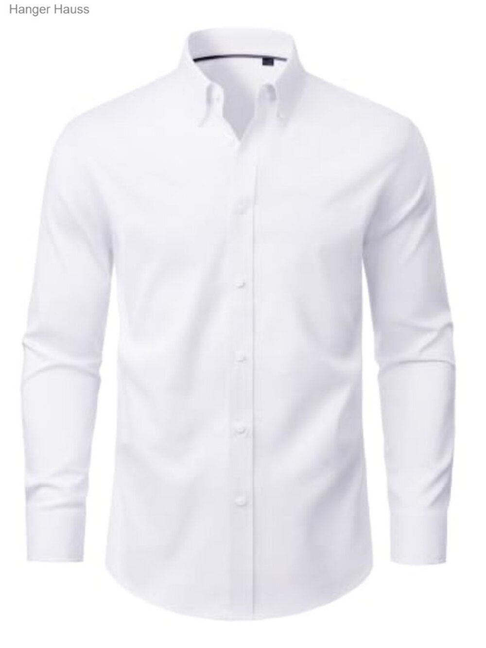 Men's Stretch Oxford Shirt Long Sleeve Regular Fit Cotton Blend